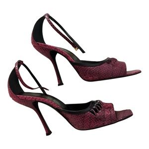 Gianni Versace Leather Heels Sandals